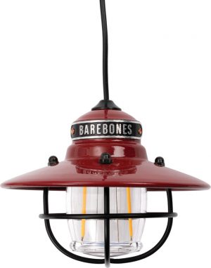 Barebones Living Edison Pendant Light Red