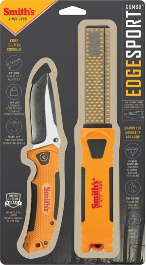 Smith’s Sharpeners Edgesport Firestarter Combo (3.25″)
