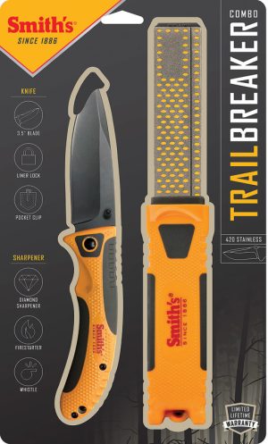 Smith’s Sharpeners Trail Breaker Linerlock Combo (3.5″)