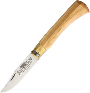 Old Bear Medium Folder Olive Wood (3.25″)