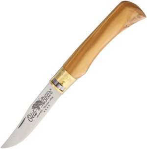 Old Bear Large Folder Olive Wood (3.63″)