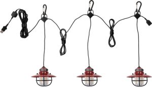 Barebones Living Edison String Lights Red