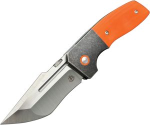 Begg Knives One Bolster Lock Orange (3.25″)
