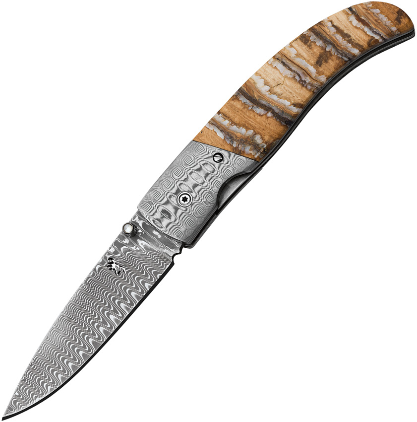 Browning Damascus Linerlock Mammoth (3&Quot;) Browning Damascus Linerlock Mammoth (3")