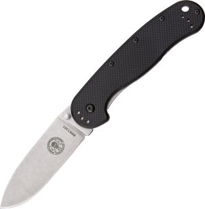 BRK Designed by ESEE Avispa Black Handle Satin (3.5″)