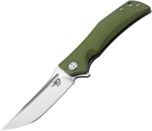 Bestech Knives Scimitar G10 Linerlock Green (3.75″)
