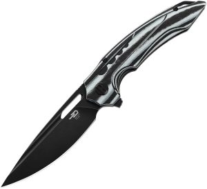 Bestech Knives Ornetta Linerlock Black/White (3.63″)