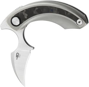 Bestech Knives Strelit Framelock Gray/CF (2.13″)