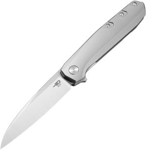 Bestech Knives 9 Framelock Ti Gray (3.75″)