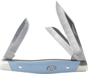 Buck Stockman Blue Nickel Silver