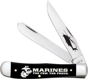 Case Cutlery USMC Trapper Black Synthetic