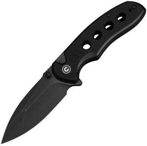 Civivi Triptych Button Lock Black (3″)