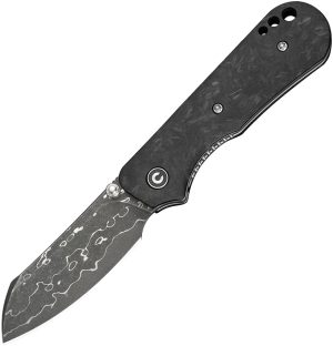 Civivi Crabby Linerlock Damascus (2.75″)