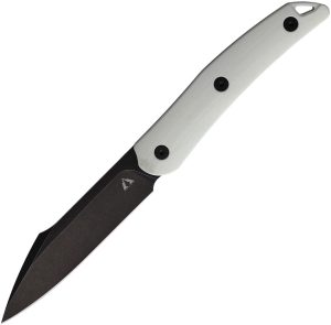 CMB Made Knives Kisame Fixed Blade White/Blk (3.5″)