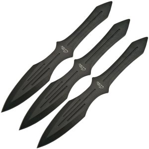 Rite Edge Three Piece Throwing Set Black (3.38″)
