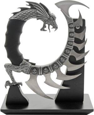 China Made Dragon Spine Knife w/Display