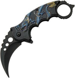 Rite Edge Dragon Linerlock A/O Blue (3.25″)