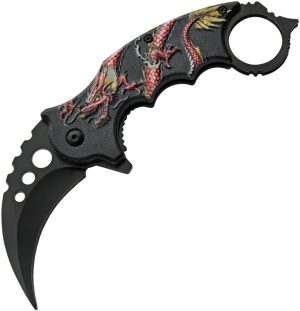 Rite Edge Dragon Linerlock A/O Red (3.25″)