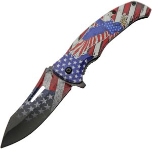 China Made USA Eagle Linerlock A/O (3.75″)