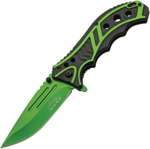 Rite Edge Caution Linerlock A/O Grn (3.75″)