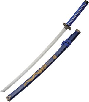 China Made Gold Dragon Samurai Blue (27″)