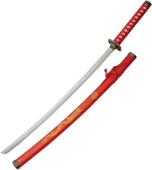 China Made Gold Dragon Samurai Red (27″)