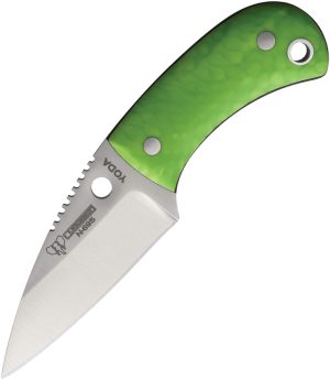 Cudeman YODA Neck Knife Green Juma (2.25″)