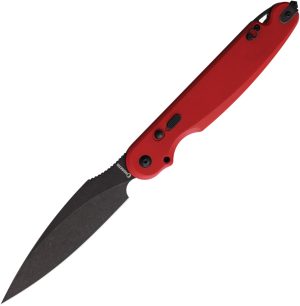 Daggerr Knives Parrot Button Lock Red (4.75″)