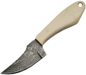 Damascus Fixed Blade Skinner Bone (2.875″)