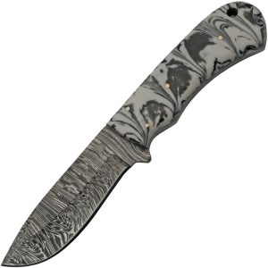 Damascus Storm Hunter Black (4″)