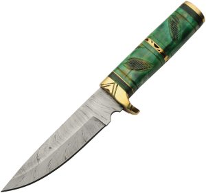Damascus Brass Forest Hunter (5.5″)