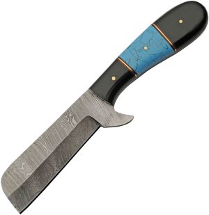 Damascus Razor Hunter Turquoise (4″)
