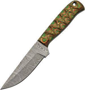 Damascus Hunter Brown/Green (4″)
