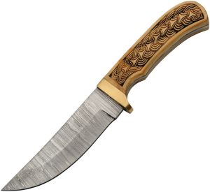 Damascus Celtic Braid Fixed Blade (4.5″)