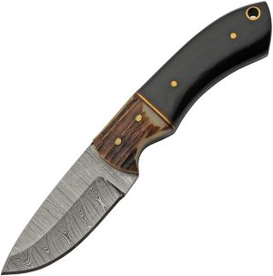 Damascus Eld Stag Skinner (4″)