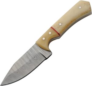 Damascus Skinner Bleached Bone (3″)