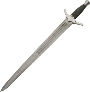 Damascus Short Sword Wire Handle (19″)