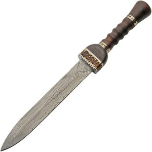 Damascus Fancy Short Sword (9.5″)