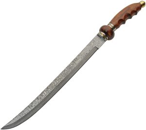 Damascus Saber Brass/Wood (14.5″)