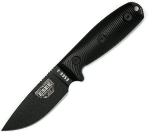ESEE Model 3 3D Fixed Blade Black (3.88″)