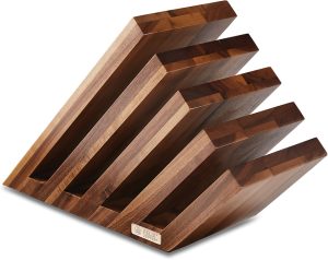 FELIX Magnetic Knife Block Walnut