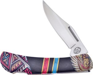 Frost Cutlery Warrior Black Wood/Turquoise