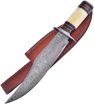 Frost Cutlery Damascus Bowie (8.5″)