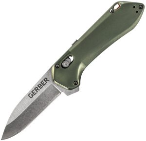 Gerber Highbrow Pivot Lock A/O Green (3.38″)