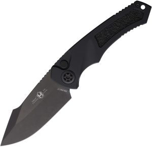 Heretic Knives Auto Pariah Button Lock Blk (3.75″)