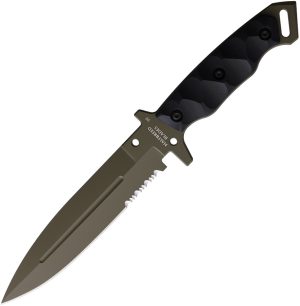 Halfbreed Blades Medium Infantry Knife OD BLK (6.5″)