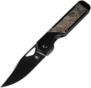 Kizer Cutlery Militaw Framelock Gold CF (3.38″)