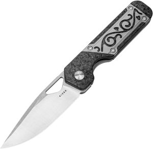 Kizer Cutlery Mini Militaw Framelock CF (2.75″)