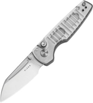 Kizer Cutlery Parakeet Button Lock Acrylic (2.5″)