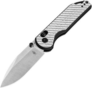 Kizer Cutlery Assassin Clutch Lock Slvr CF (3″)